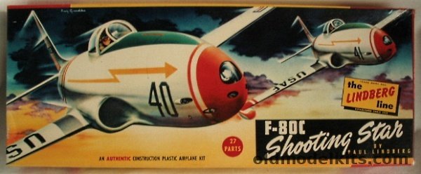 Lindberg 1/48 Lockheed F-80C Shooting Star, 500-98 plastic model kit